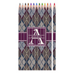 Knit Argyle Colored Pencils (Personalized)