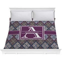 Knit Argyle Comforter - King (Personalized)