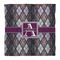 Knit Argyle Comforter - Queen - Front