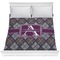 Knit Argyle Comforter - Full / Queen (Personalized)