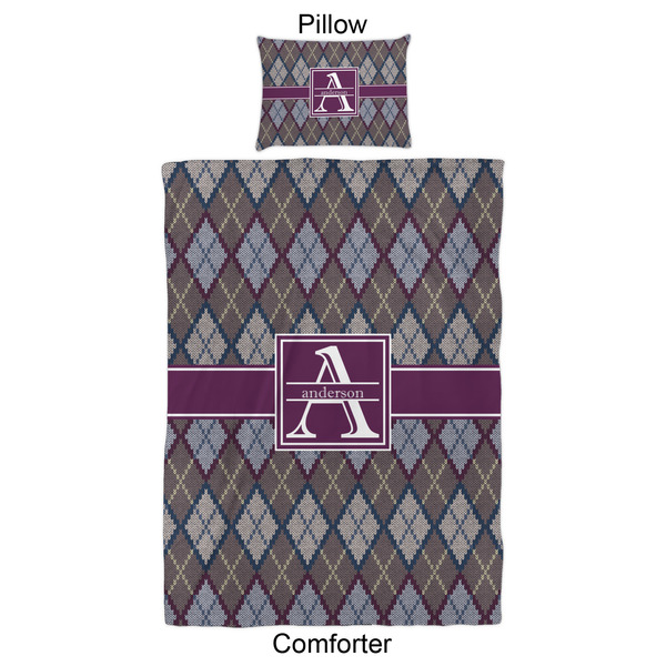 Knit Argyle Comforter Set - Twin XL - Approval