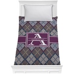 Knit Argyle Comforter - Twin XL (Personalized)