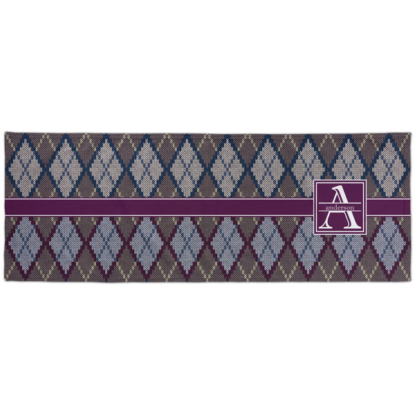 Knit Argyle Cooling Towel- Approval