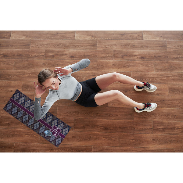 Knit Argyle Cooling Towel- Lifestyle