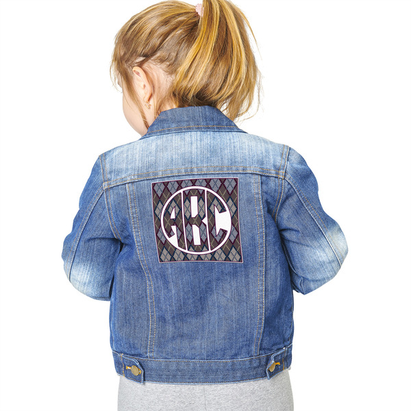 Knit Argyle Custom Shape Iron On Patches - XXL - Single - Approval