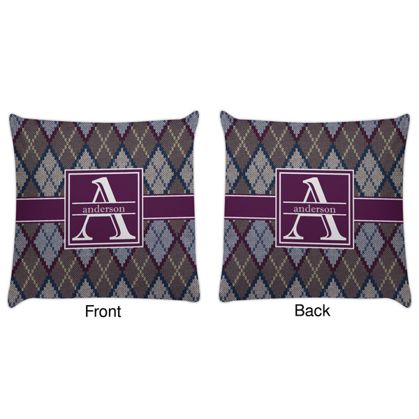 Knit Argyle Decorative Pillow Case - Approval