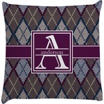Knit Argyle Decorative Pillow Case (Personalized)