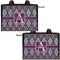 Knit Argyle Diaper Bag - Double Sided - Front and Back - Apvl
