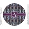 Knit Argyle 10" Glass Lunch / Dinner Plates - Single or Set (Personalized)