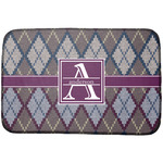 Knit Argyle Dish Drying Mat w/ Name and Initial