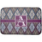 Knit Argyle Dish Drying Mat w/ Name and Initial
