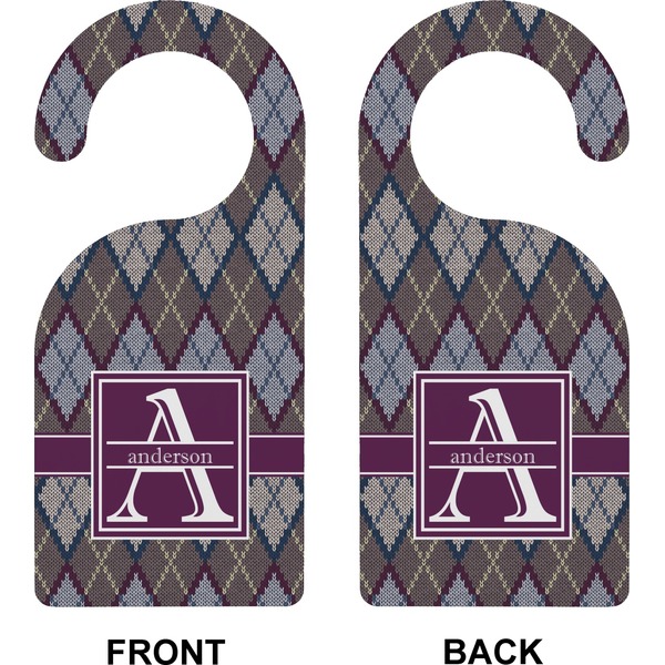 Knit Argyle Door Hanger (Approval)