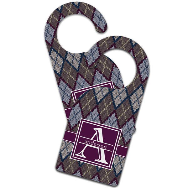 Knit Argyle Door Hanger - MAIN