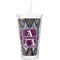 Knit Argyle Double Wall Tumbler with Straw (Personalized)