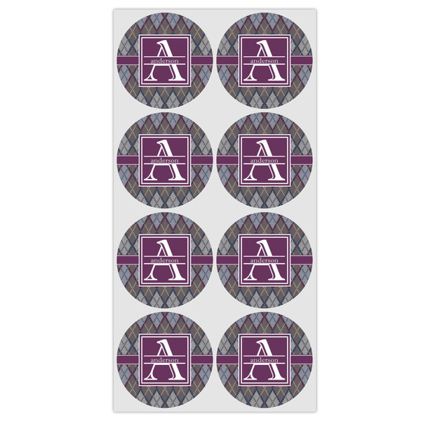 Knit Argyle Drink Topper - Medium - Set of 12