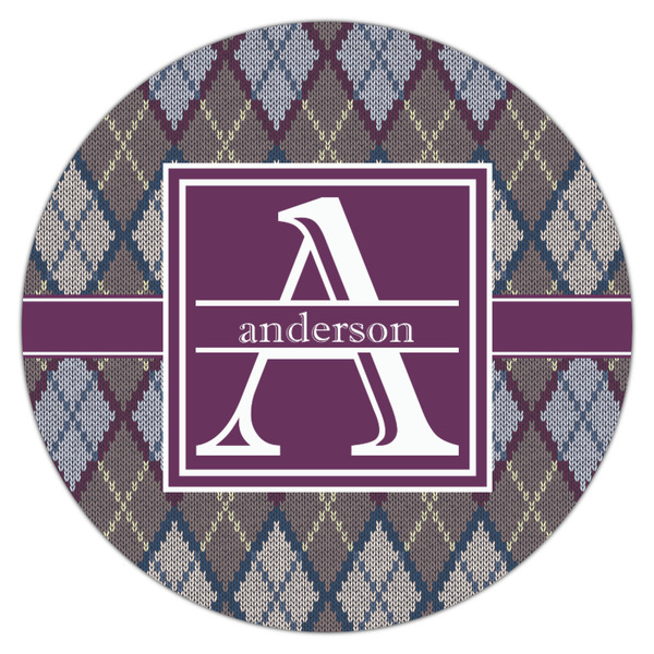 Knit Argyle Drink Topper - Medium - Single