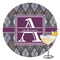 Knit Argyle Printed Drink Topper - 3.5" (Personalized)