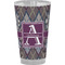 Knit Argyle Pint Glass - Full Color - Front View
