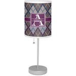 Knit Argyle 7" Drum Lamp with Shade (Personalized)