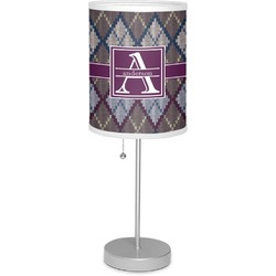 Knit Argyle Lamp with Drum Shade (Personalized)