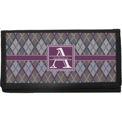 Knit Argyle Canvas Checkbook Cover (Personalized)
