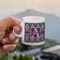 Knit Argyle Espresso Cup - 3oz LIFESTYLE (new hand)