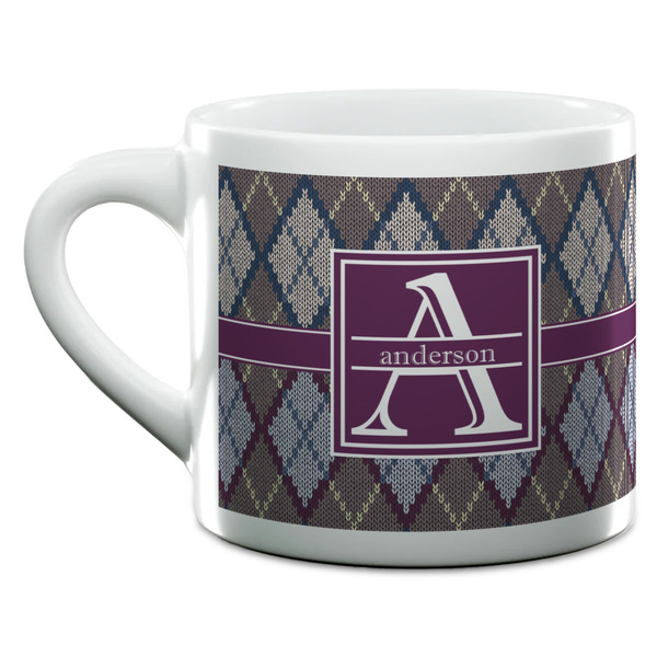 Knit Argyle Espresso Cup - 6oz (Double Shot) (MAIN)