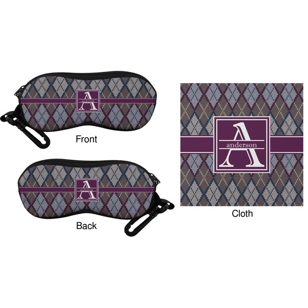 Knit Argyle Eyeglass Case & Cloth (Approval)