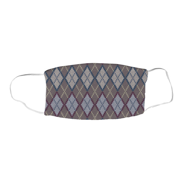 Knit Argyle Fabric Face Mask