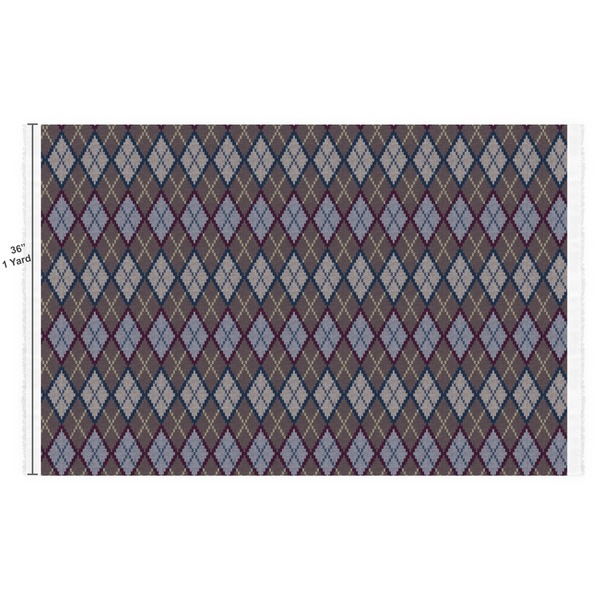 Knit Argyle Fabric Full Yard