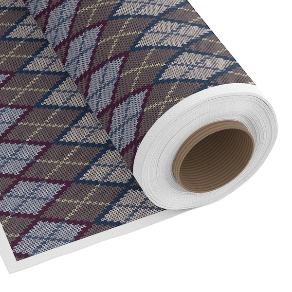 Custom Knit Argyle Fabric by the Yard
