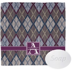 Knit Argyle Washcloth (Personalized)