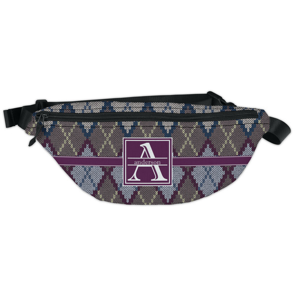 Custom Knit Argyle Fanny Pack - Classic Style (Personalized)