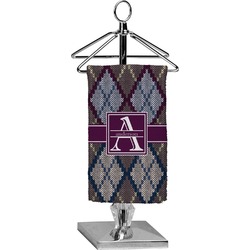 Knit Argyle Finger Tip Towel - Full Print (Personalized)