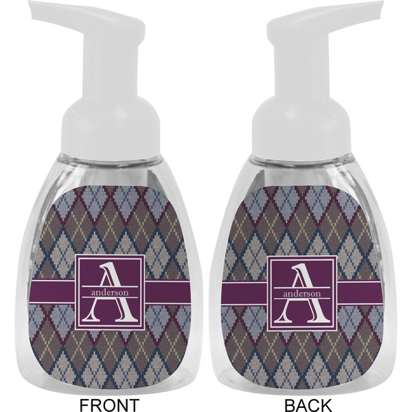 Knit Argyle Foam Soap Bottle Approval - White
