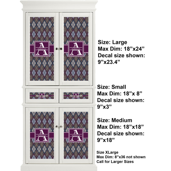 Knit Argyle Full Cabinet (Show Sizes)