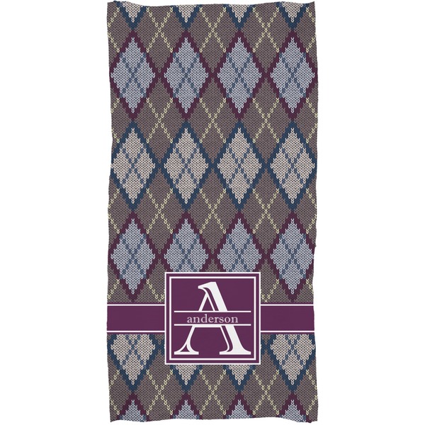Knit Argyle Full Sized Bath Towel - Apvl