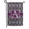 Knit Argyle Small Garden Flag - Double Sided w/ Name and Initial