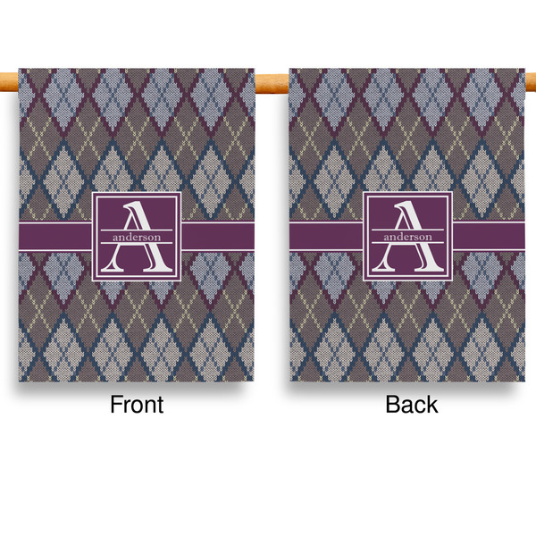 Knit Argyle Garden Flags - Large - Double Sided - APPROVAL