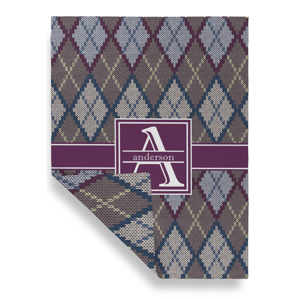 Knit Argyle Garden Flags - Large - Double Sided - FRONT FOLDED