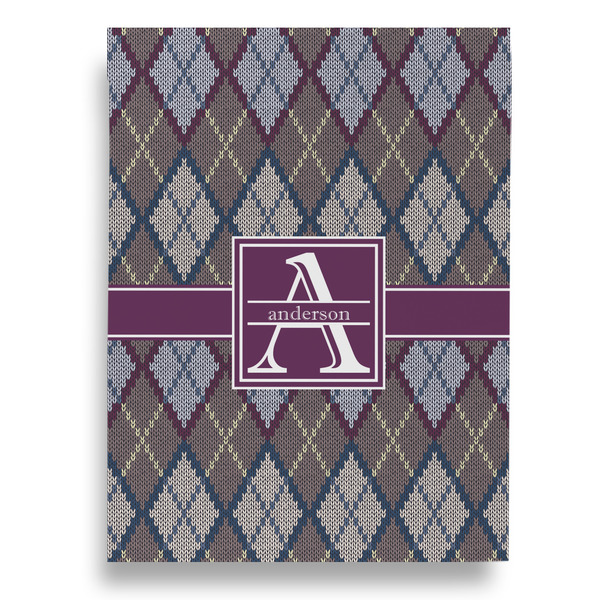 Knit Argyle Garden Flags - Large - Single Sided - FRONT