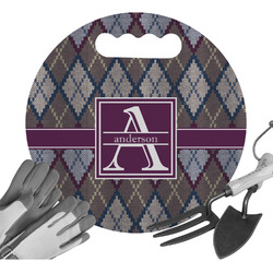 Knit Argyle Gardening Knee Cushion (Personalized)