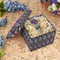 Knit Argyle Gift Boxes with Lid - Canvas Wrapped - Medium - In Context