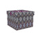 Knit Argyle Gift Boxes with Lid - Canvas Wrapped - Small - Front/Main