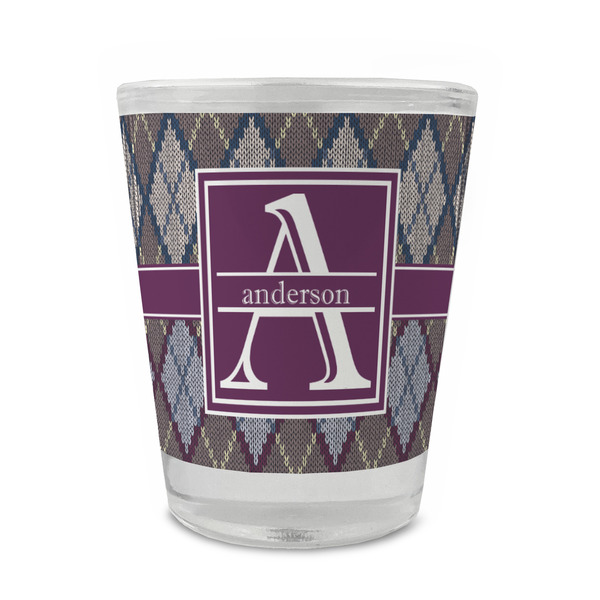 Knit Argyle Glass Shot Glass - Standard - FRONT