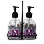 Knit Argyle Glass Soap & Lotion Bottles (Personalized)