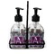Knit Argyle Glass Soap & Lotion Bottle Set (Personalized)