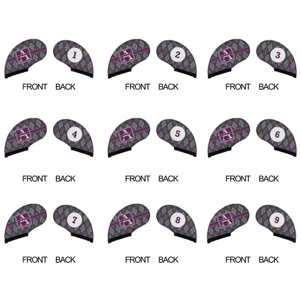 Knit Argyle Golf Club Covers - APPROVAL (set of 9)