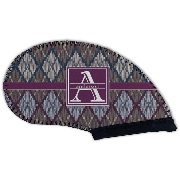 Knit Argyle Golf Club Covers - BACK