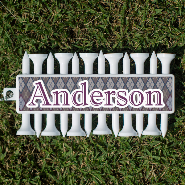 Custom Knit Argyle Golf Tees & Ball Markers Set (Personalized)